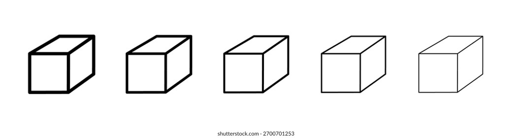 Cube icon Vector Art Illustration