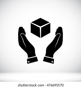 cube icon, vector best flat, EPS