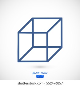 cube icon, vector best flat icon, EPS