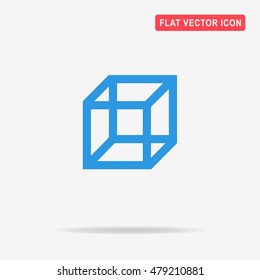 Cube Icon Vector Concept Illustration Design Stock Vector (Royalty Free ...