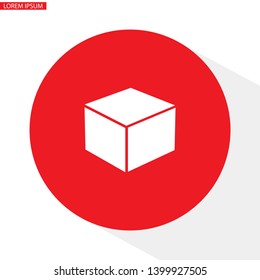 cube icon. Vector  Eps 10 . Lorem Ipsum Flat Design 