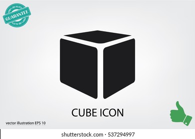 Cube icon vector illustration