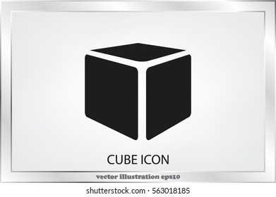 Cube icon vector illustration