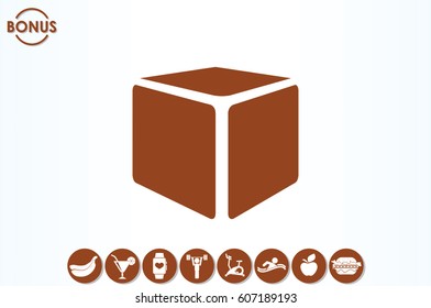 Cube icon vector illustration