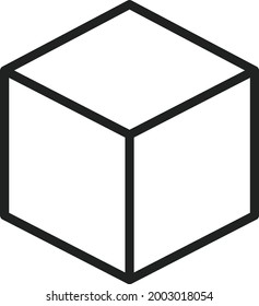 Cube icon vector image. Can also be used for Physical Fitness. Suitable for mobile apps, web apps and print media.