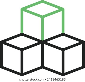 Cube icon vector image. Suitable for mobile application web application and print media.