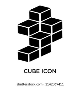 Cube icon vector isolated on white background for your web and mobile app design, Cube logo concept