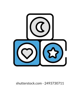 Cube icon vector stock illustration