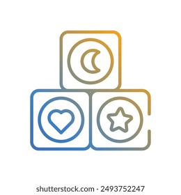 Cube icon vector stock illustration