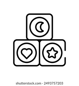 Cube icon vector stock illustration