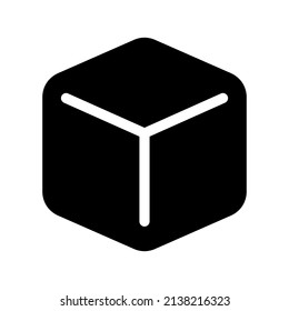 Cube Icon Vector Symbol Design Illustration