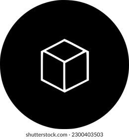 cube icon vector symbol design illustration