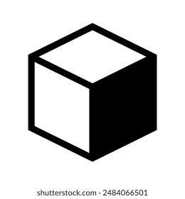 Cube Icon Vector Symbol Design Illustration