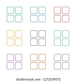 cube icon white background. Editable line cube icon from e-commerce. Trendy cube icon for web and mobile.