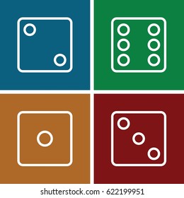 Cube icons set. set of 4 cube outline icons such as 