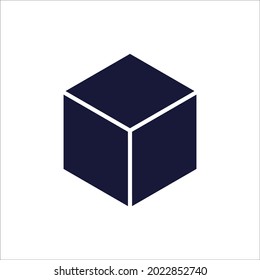 Cube icons symbol vector elements for infographic web