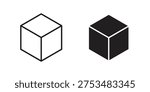 Cube icons for website design and development, app development. EPS10