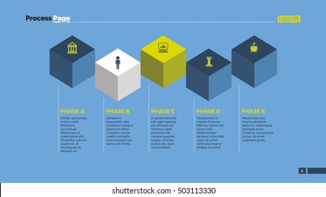 Cube Infographic Diagram Slide Template