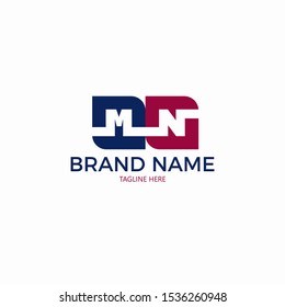 CUBE INITIAL LETTER MN LOGO DESIGN MONOGRAM, SIMPLE, MODERN COMPANY LOGO 