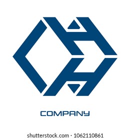 
Cube letter CH logo