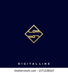 Cube Letter S Illustration Vector Design Template. Suitable for Creative Industry, Multimedia, entertainment, Educations, Shop, and any related business
