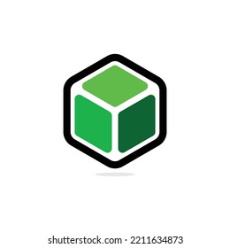 Cube-Logo-Design. Logo-Design-Konzept von Box. Logo-Design der abstrakten Box