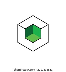 Cube logo design. Box logo design concept. Abstract box logo design