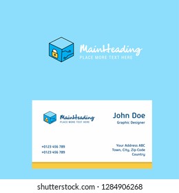 Cube  logo Design with business card template. Elegant corporate identity. - Vector