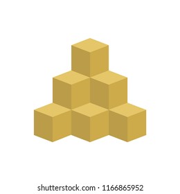 cube logo design, pyramid logo design