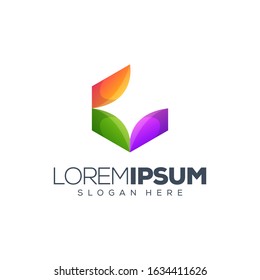 cube logo design vector illustration