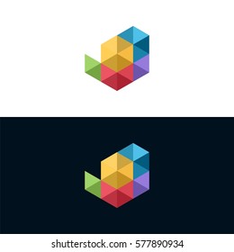 Cube logo vector