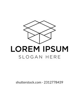cube logo vector illustration isolated on white background