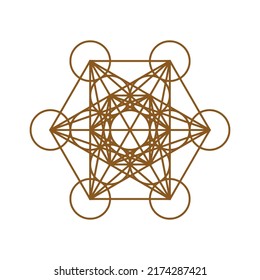 Cube of Metatron Sacred Geometrie. Überlappungskreisgitter, GEOMETRY, Winkel, Symmetrie, geometrische Form