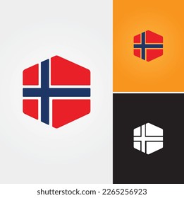 Cube Norway Logo Design Vector