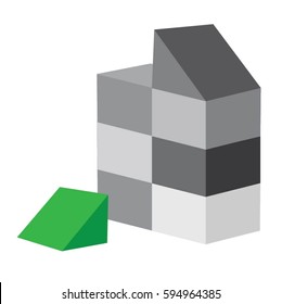 cube puzzle vector