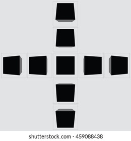 Cube rotate vector 