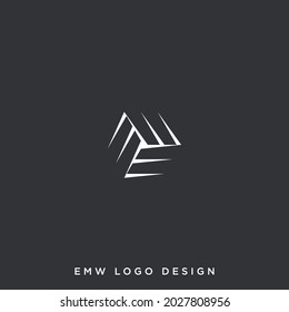 CUBE ROTATION OF E, W, M, OR EMW LOGO