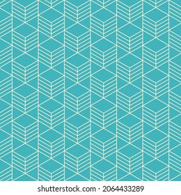 Cube seamless background. Vector illustration.