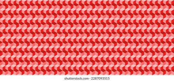 cube seamless texture. 3d isometric background pattern. Geometric vector illustration
