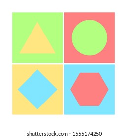 Cube shape block toy icon. Flat design vector illustration.