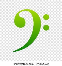 Cube sign illustration. Vector. Green gradient icon on transparent background.