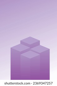 etapa de cubo para la colocación del producto.  3 quinquies podio.  genial para los afiches.  diseño vectorial