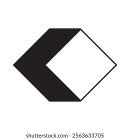 Cube stencil, geometric icon. Set of square shapes. Simple 3D cube sign vector design. Templates for design, posters, projects, banners, logos, and business cards.