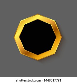 Cube sticker empty isolated decor