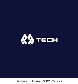 idea de logotipo de tecnología de cubo