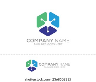 Cube tech logo Vector Template