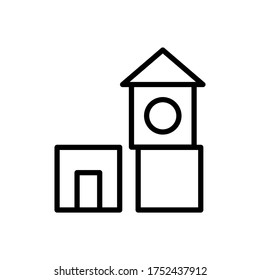 Cube, toy icon. Simple line, outline vector elements of kindergarten icons for ui and ux, website or mobile application