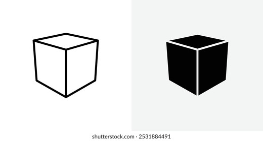 Cube vecor icon set. Stock vector illustrator. EPS 10