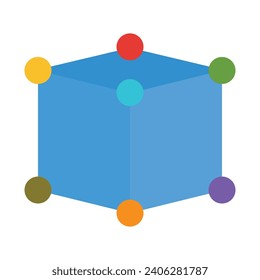 Cube Vector Flat Icon For Personal And Commercial Use.
