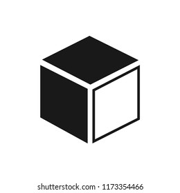 cube vector icon 10 eps